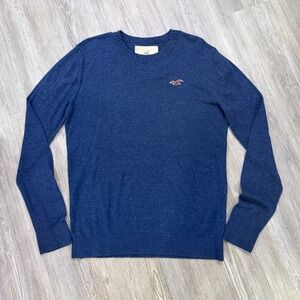 Hollister Mens Medium Vintage Y2K Lightweight Sweater Blue